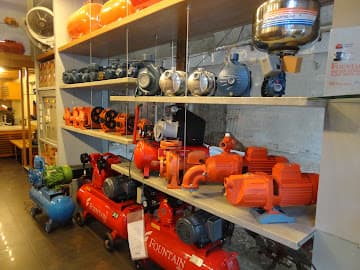 Modern Engineering Corporation pump shop interior in Karachi