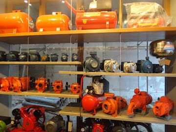 Fountain pumps on display at our Karachi shop
